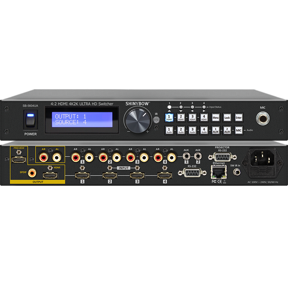 Bộ chuyển mạch HDMI-AUDIO SB-5604UA 4K2K