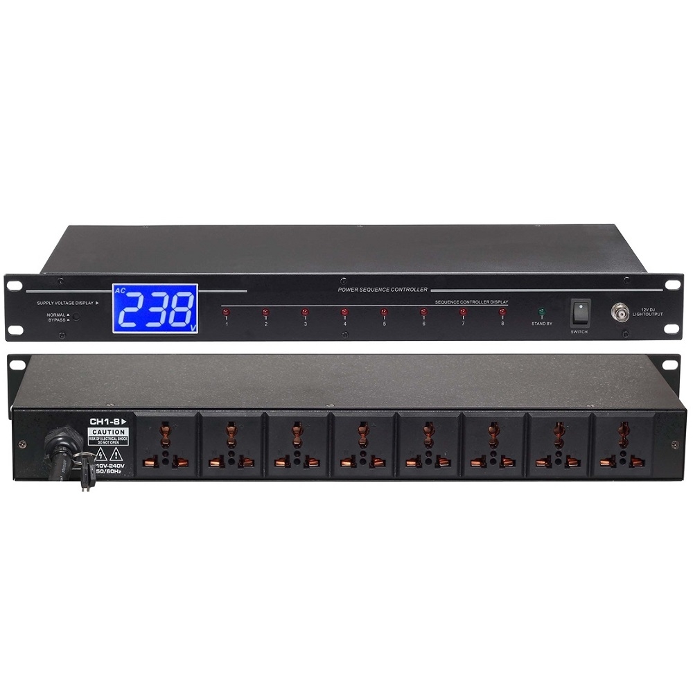 Eight roads power sequence device AC-08P
