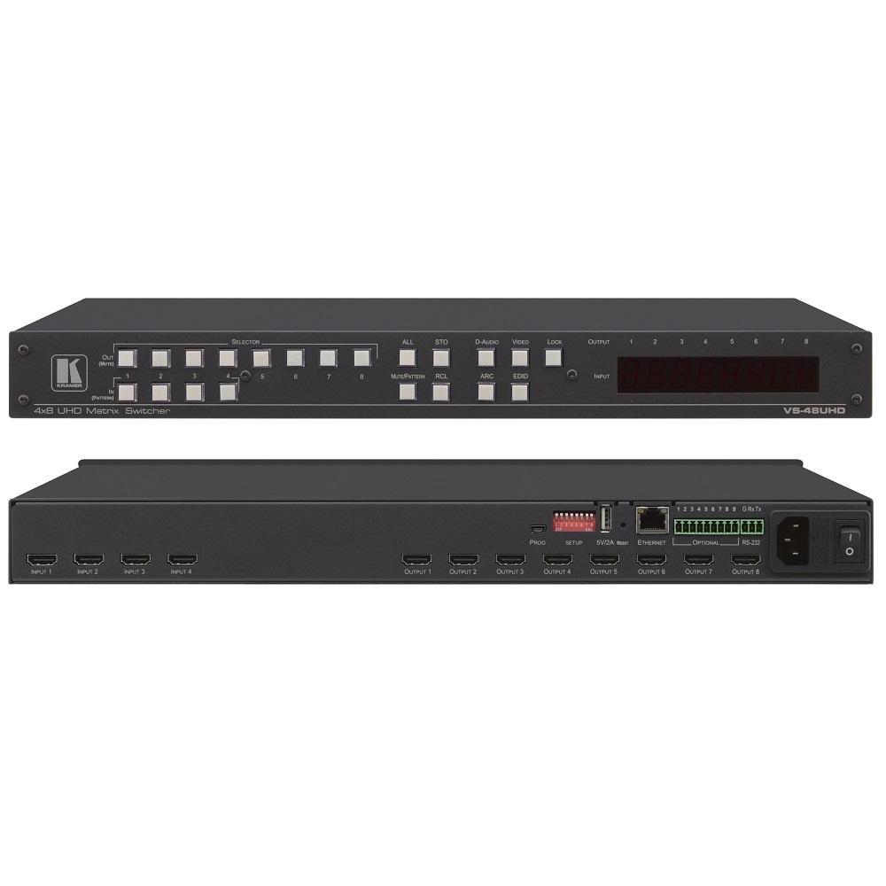 Ma trận chuyển mạch HDMI 4x8 VS-48UHD