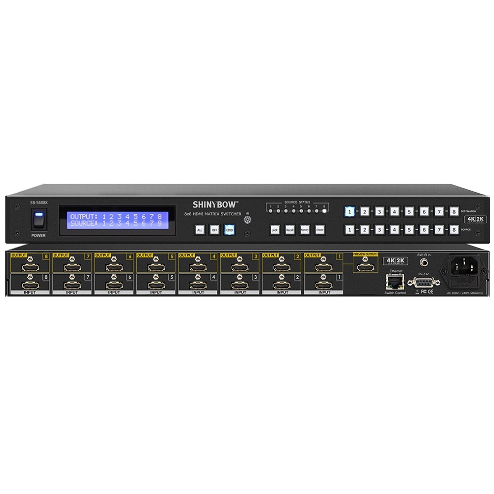 Ma trận chuyển mạch 8x8 HDMI SB-5688K (4K)