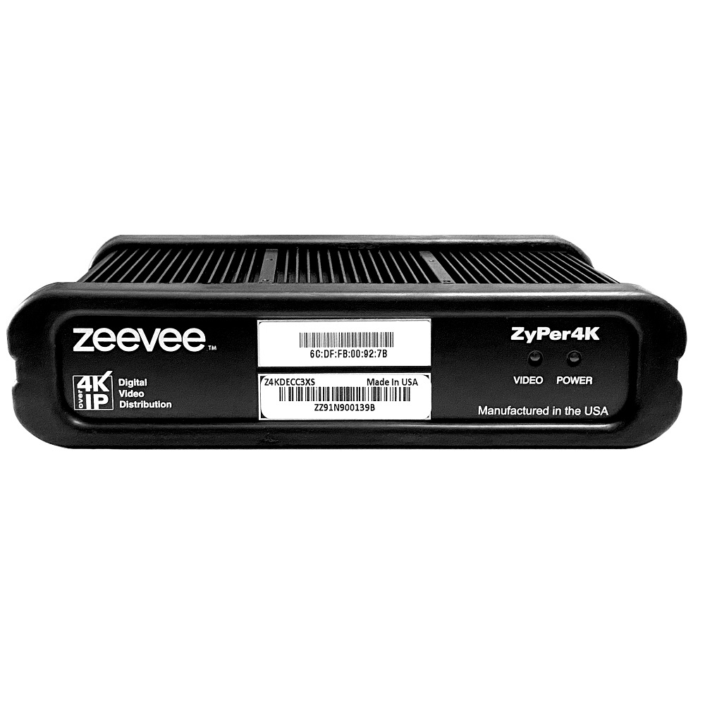 ZeeVee ZyPer4K-XS Decoder Copper Z4KDECC3XS